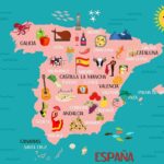 スペインの地図