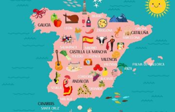 スペインの地図