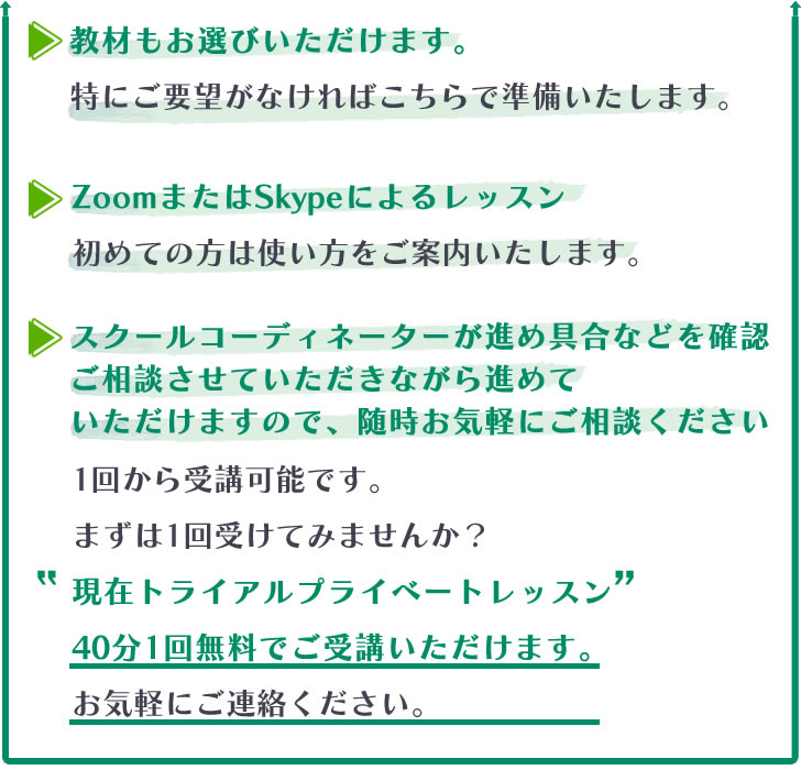 スペイン語日本人講師集中プリベート下中段画像